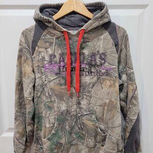 CABELA'S Camo Hoodie Medium Sweatshirt Camo Unisex Girls Hunt Realtree Outdoors